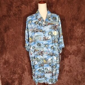 Batik Bay Tropical Blue Hawaiian Shirt